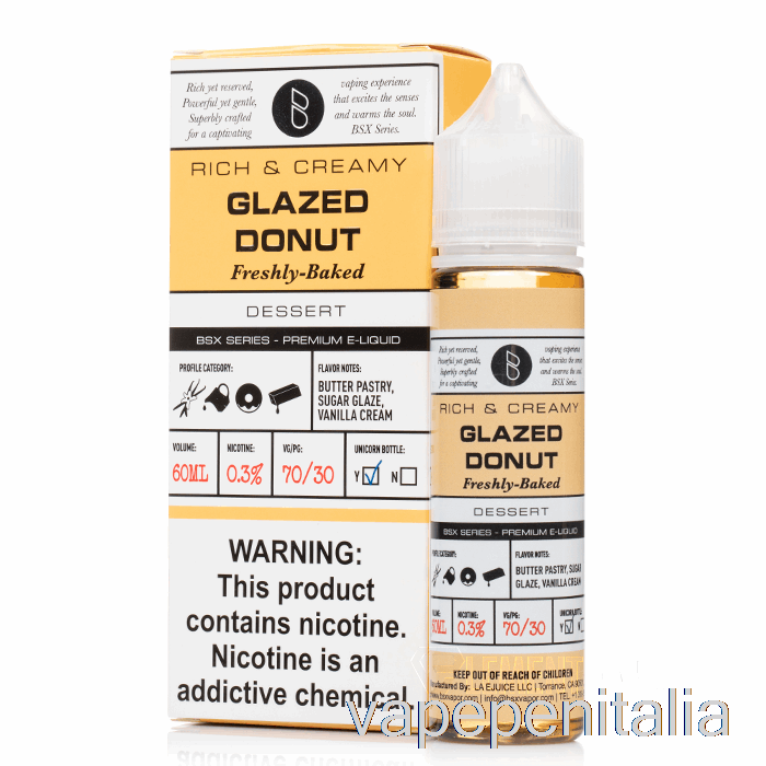 Ciambella Smaltata Mod Box Vape - Serie Bsx - 60ml 6mg